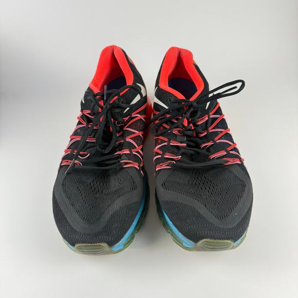Nike Air Max 2015 Running Shoes 698902-006 Men's Size 13 Black Bright Crimson - Picture 2 of 11